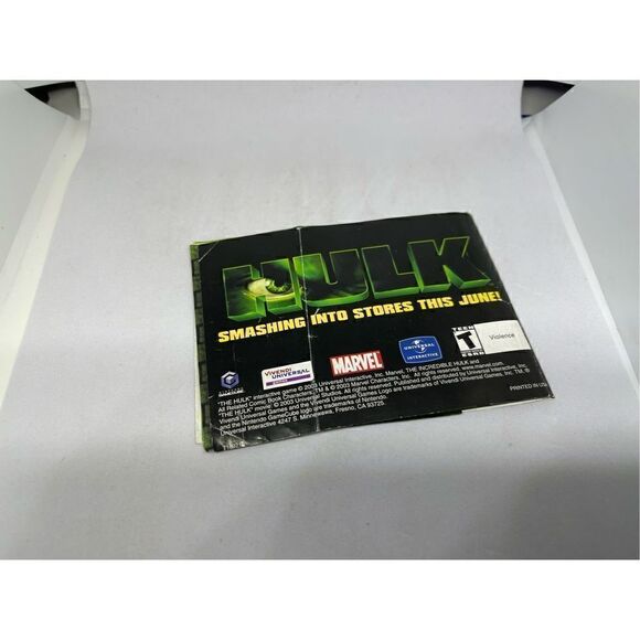 Incredible Hulk Nintendo Gameboy Advance manual only - Picture 2 of 2